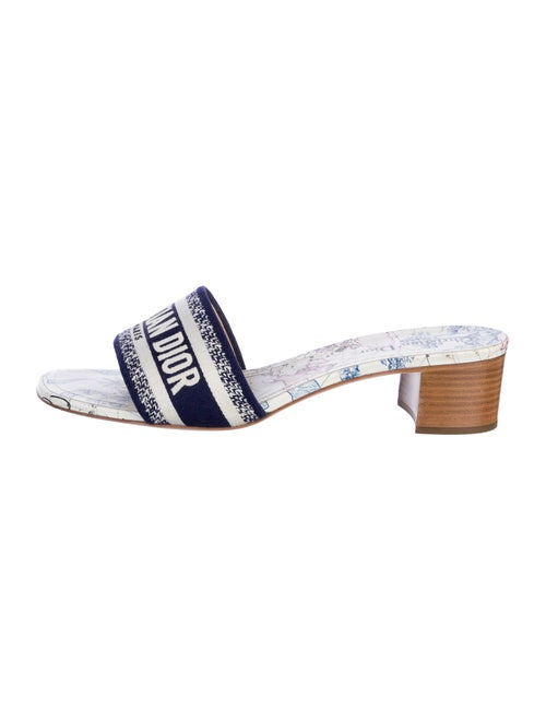 Christian Dior Dway Canvas Slides