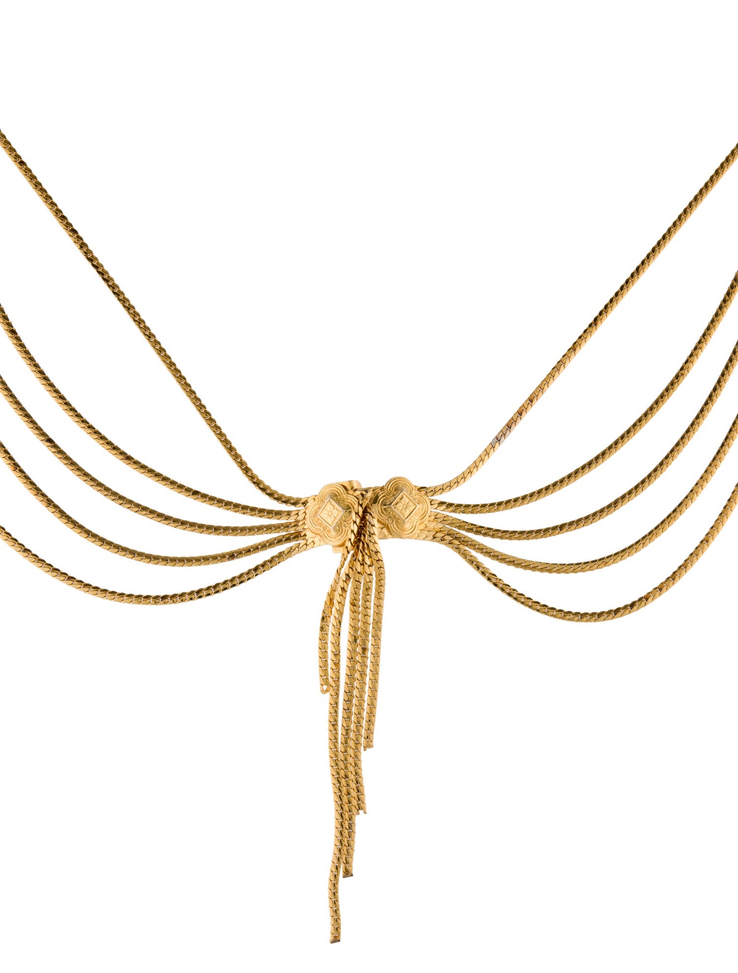 Christian Dior Wide Metal Chain-Link Belt