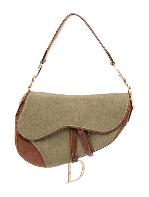Christian Dior Canvas Saddle