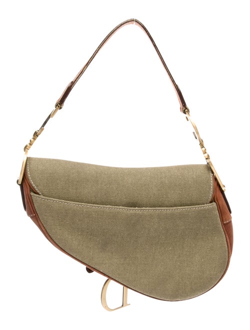 Christian Dior Canvas Saddle
