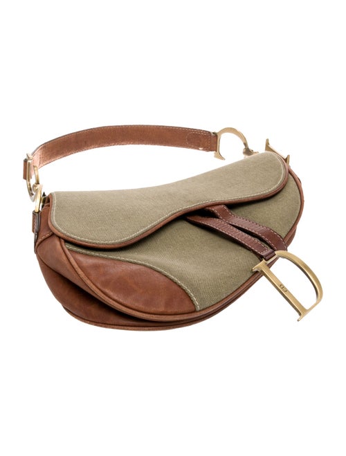 Christian Dior Canvas Saddle