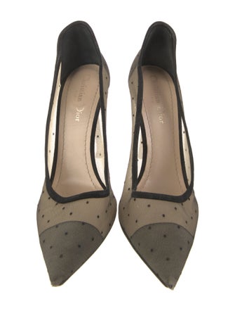 Christian Dior Mesh Animal Print Pumps