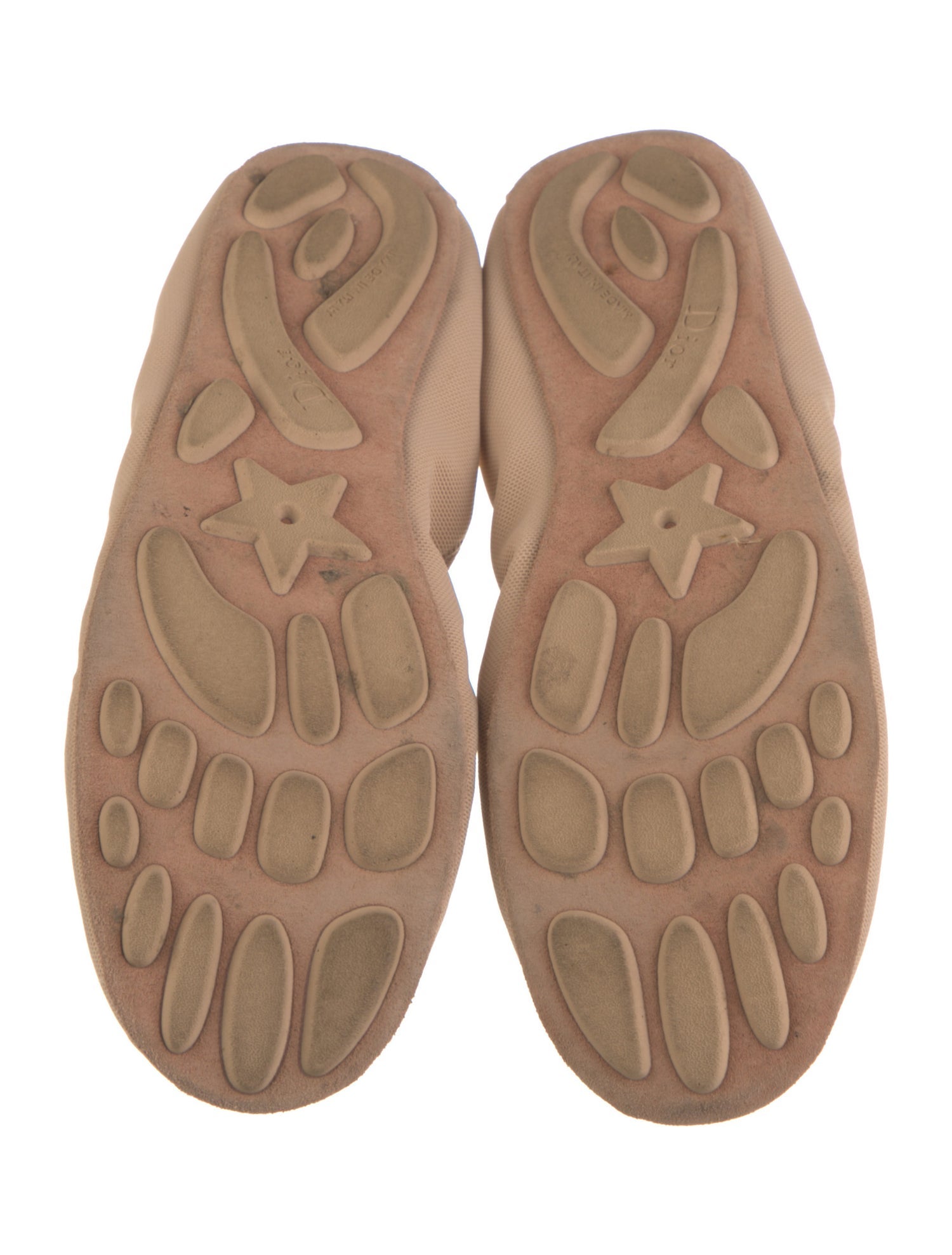 Christian Dior Canvas Ballet Flats