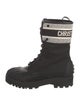 Christian Dior Canvas Graphic Print Combat Boots