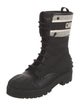 Christian Dior Canvas Graphic Print Combat Boots
