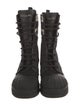 Christian Dior Canvas Graphic Print Combat Boots