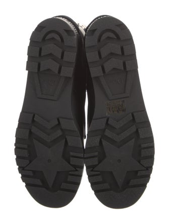 Christian Dior Canvas Graphic Print Combat Boots