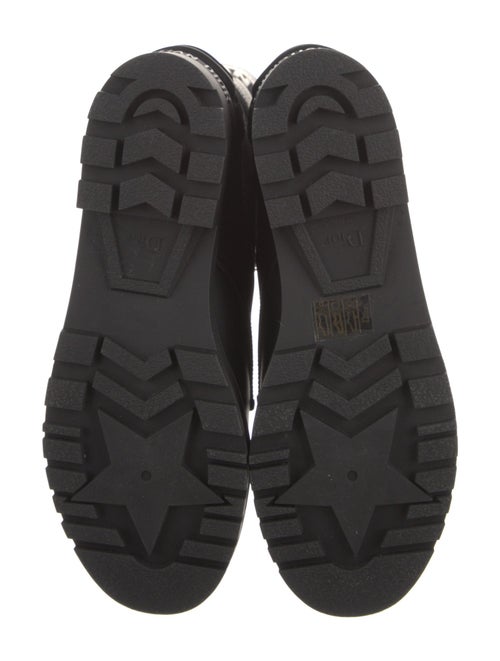 Christian Dior Canvas Graphic Print Combat Boots