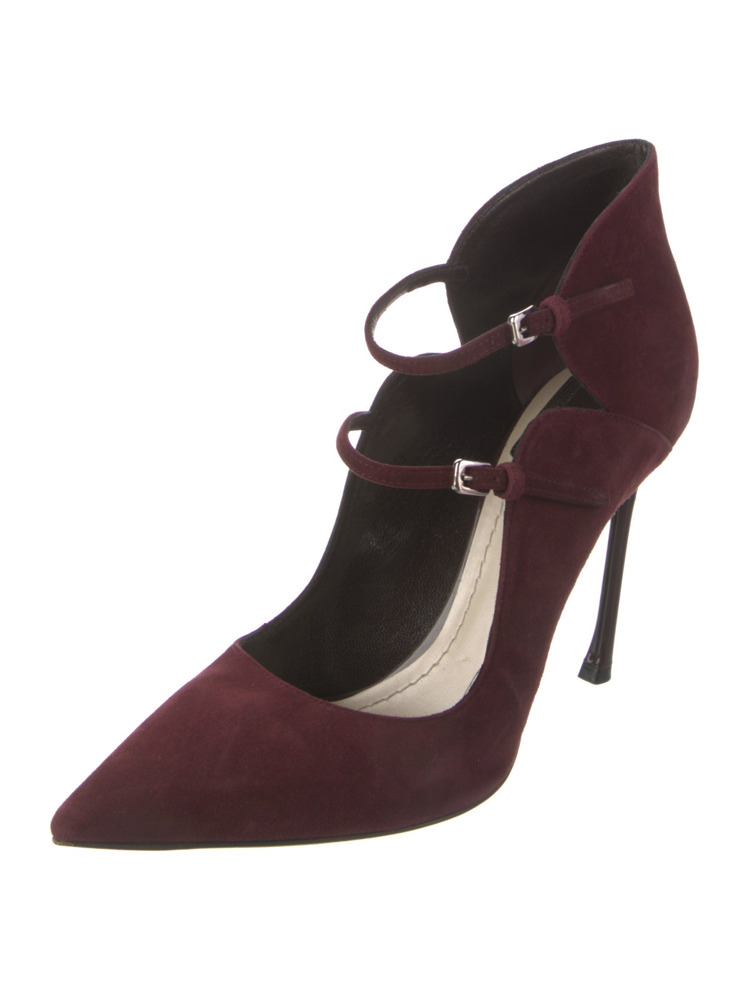 Christian Dior Suede D'Orsay Pumps