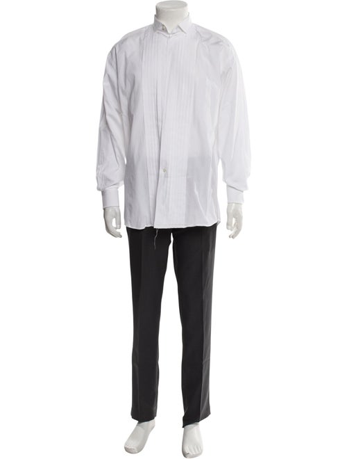 Christian Dior Bee Accent Long Sleeve Tuxedo Shirt