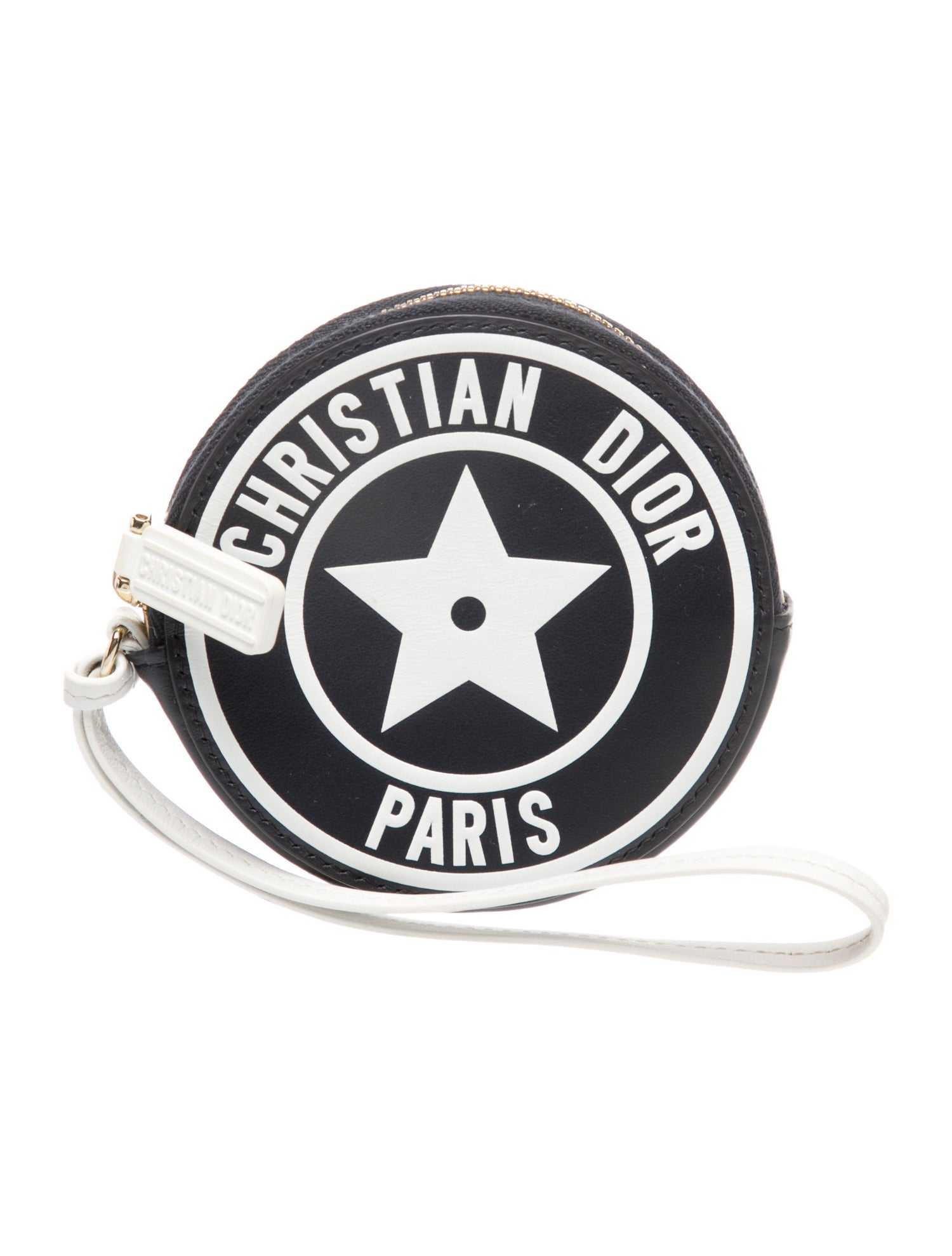 Christian Dior Leather Vibe Round Coin Purse