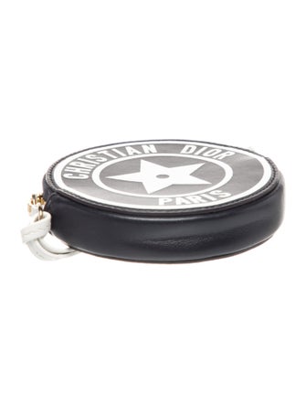 Christian Dior Leather Vibe Round Coin Purse