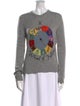 Christian Dior Cashmere Graphic Print Sweater