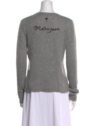 Christian Dior Cashmere Graphic Print Sweater