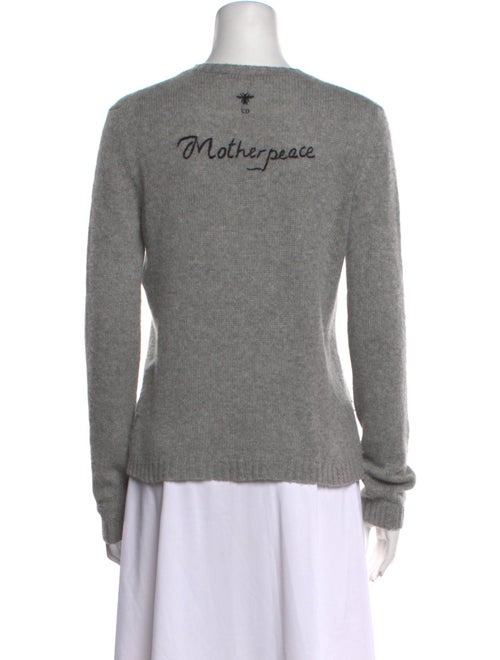 Christian Dior Cashmere Graphic Print Sweater