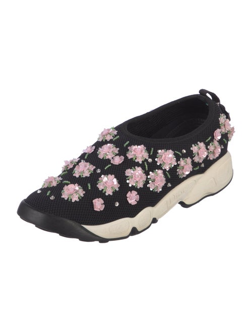 Christian Dior Mesh Crystal Embellishments Oxfords