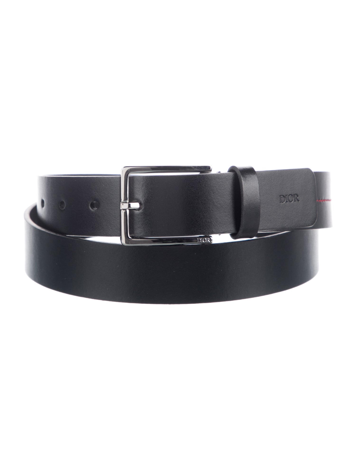 Christian Dior Skinny Leather Belt w/ Tags