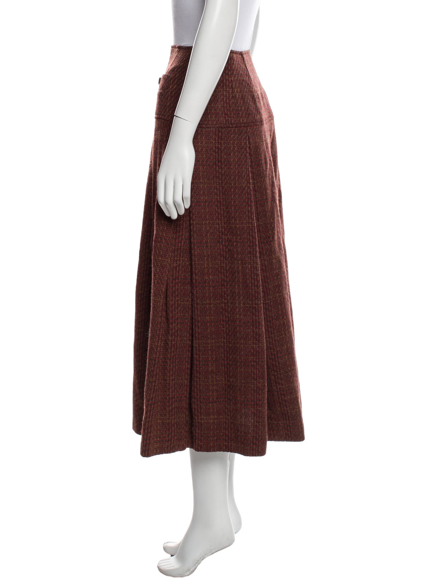 Christian Dior Wool Midi Length Skirt