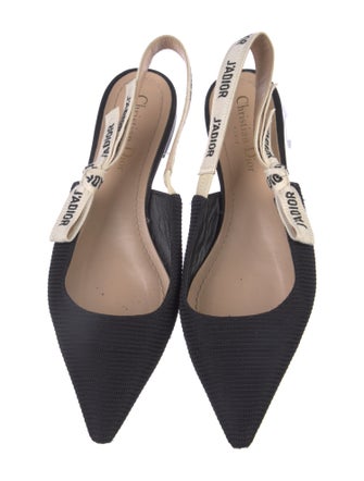 Christian Dior Printed Slingback Flats
