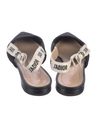 Christian Dior Printed Slingback Flats