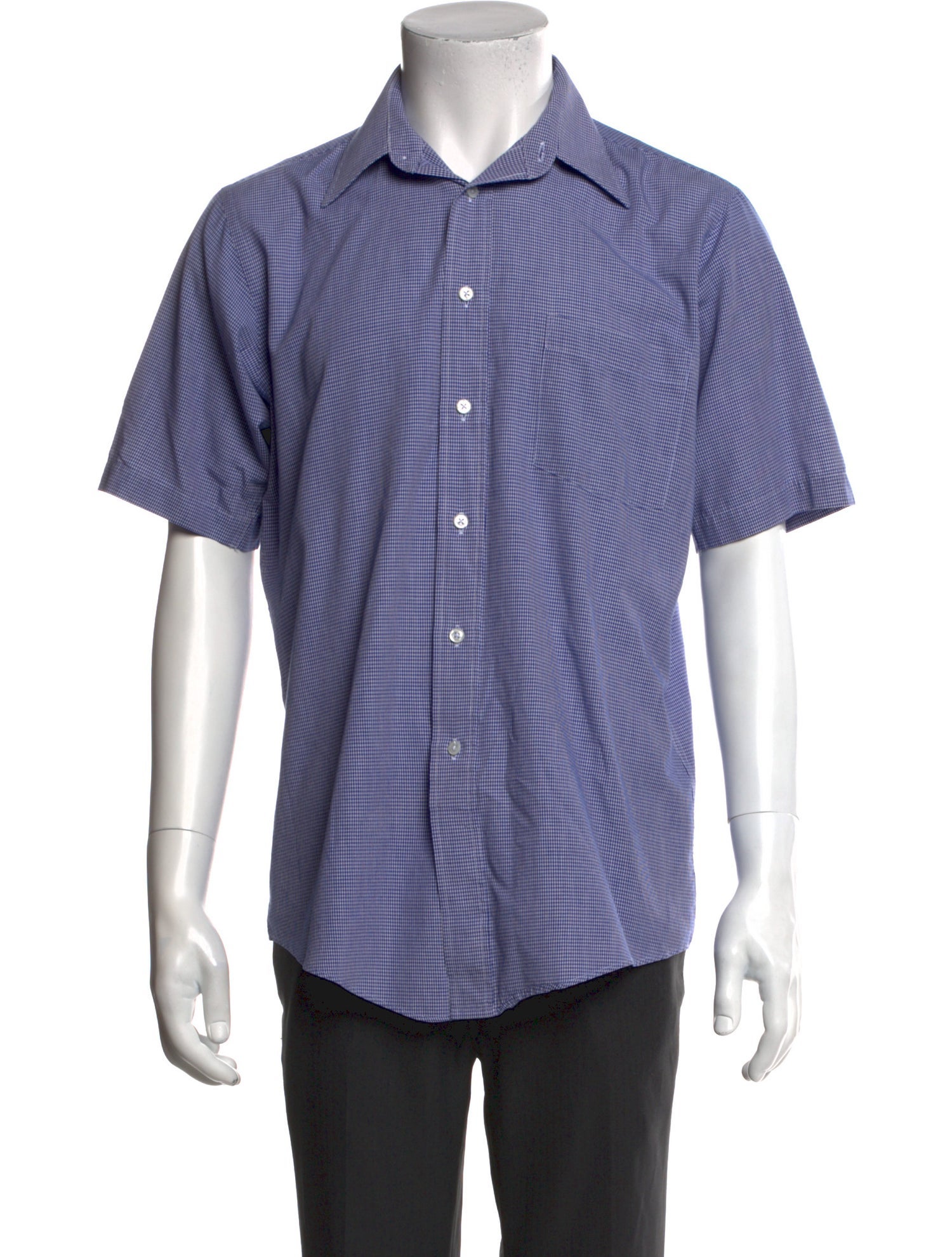 Christian Dior Vintage Plaid Print Shirt