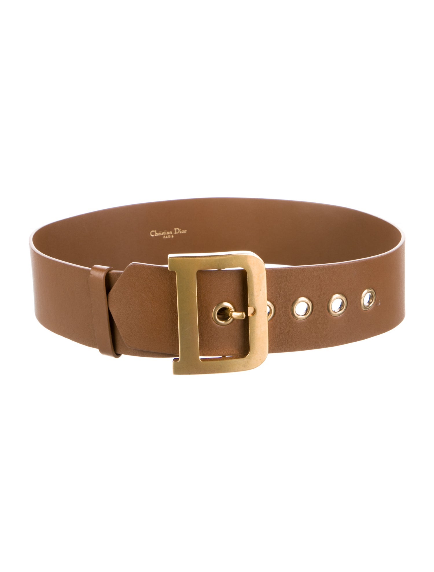 Christian Dior Wide Leather Waist Belt