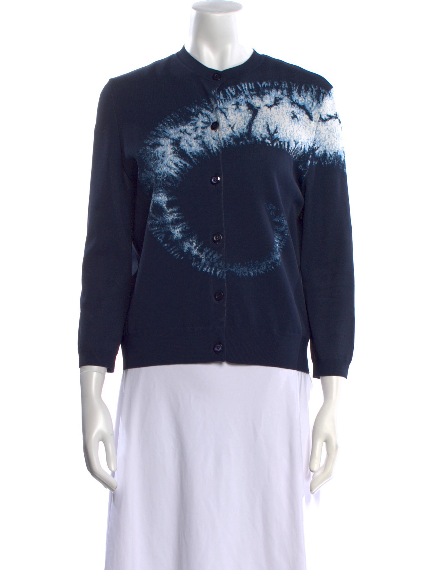 Christian Dior Tie-Dye Print Crew Neck Sweater