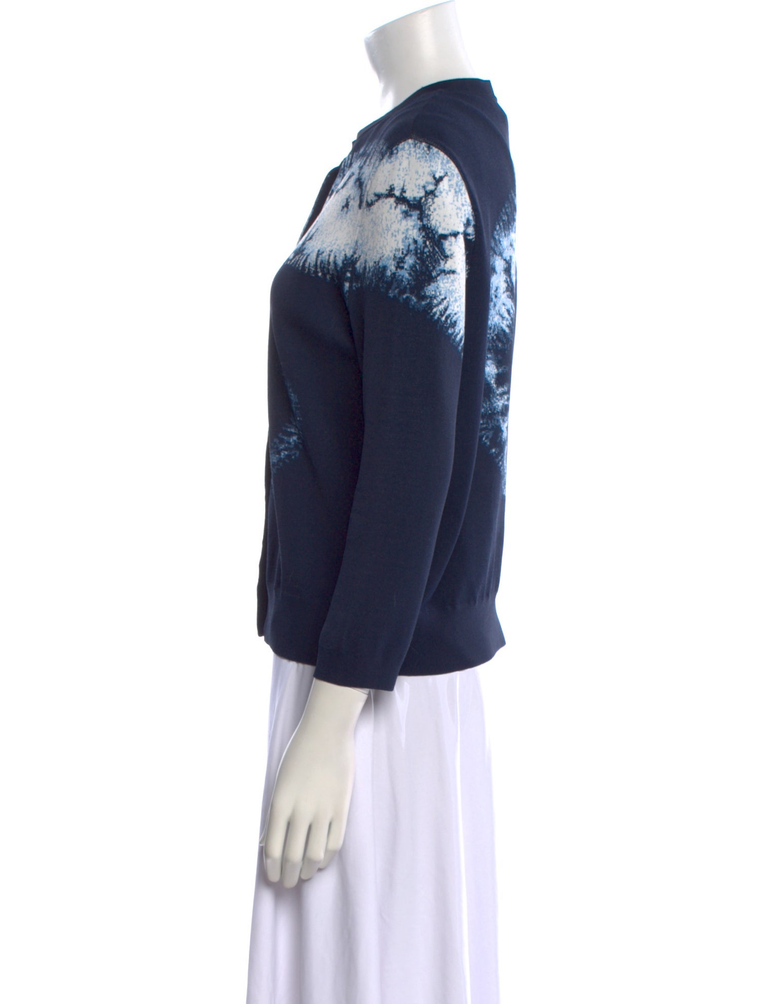 Christian Dior Tie-Dye Print Crew Neck Sweater