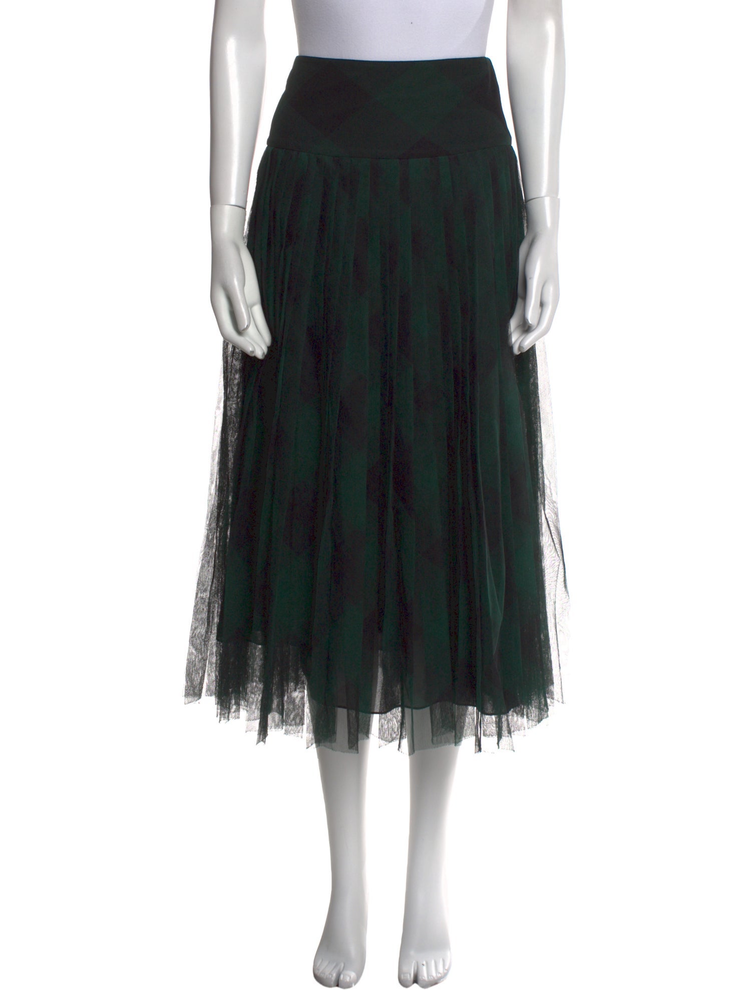 Christian Dior Mesh Accents Midi Length Skirt w/ Tags