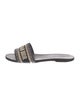 Christian Dior Canvas Printed Slides
