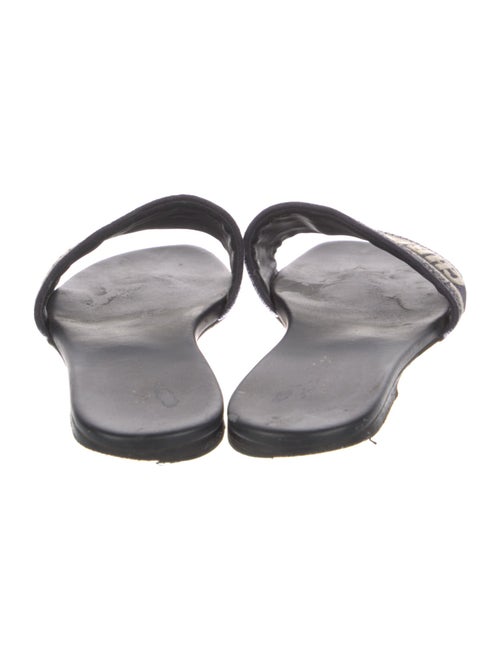 Christian Dior Canvas Printed Slides