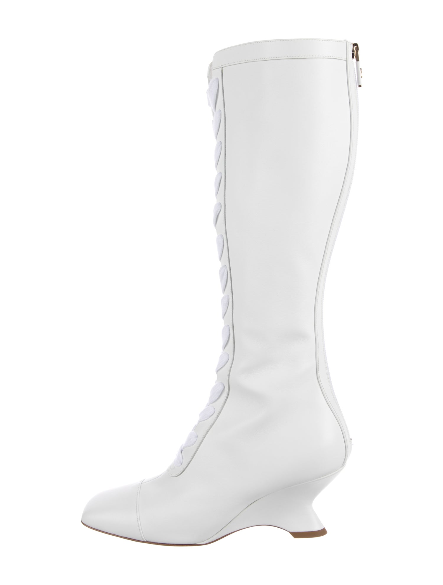 Christian Dior Leather Lace-Up Boots