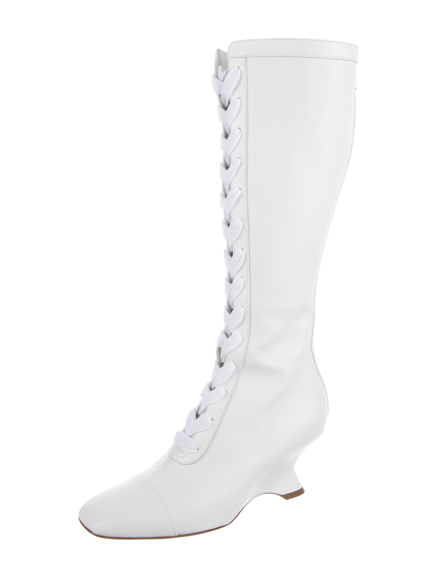 Christian Dior Leather Lace-Up Boots