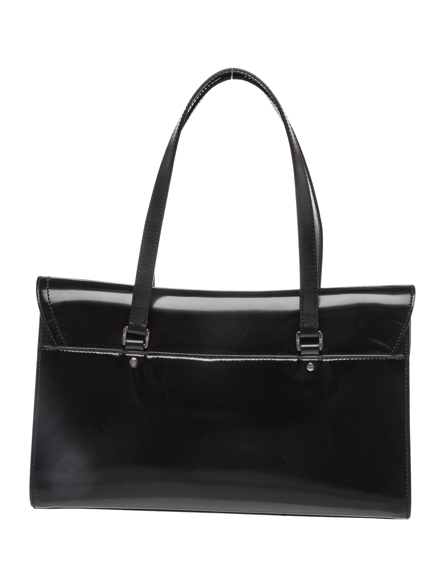 Christian Dior Patent Leather Saddle Vintage