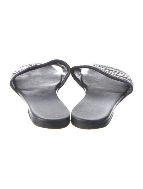 Christian Dior Canvas Printed Slides