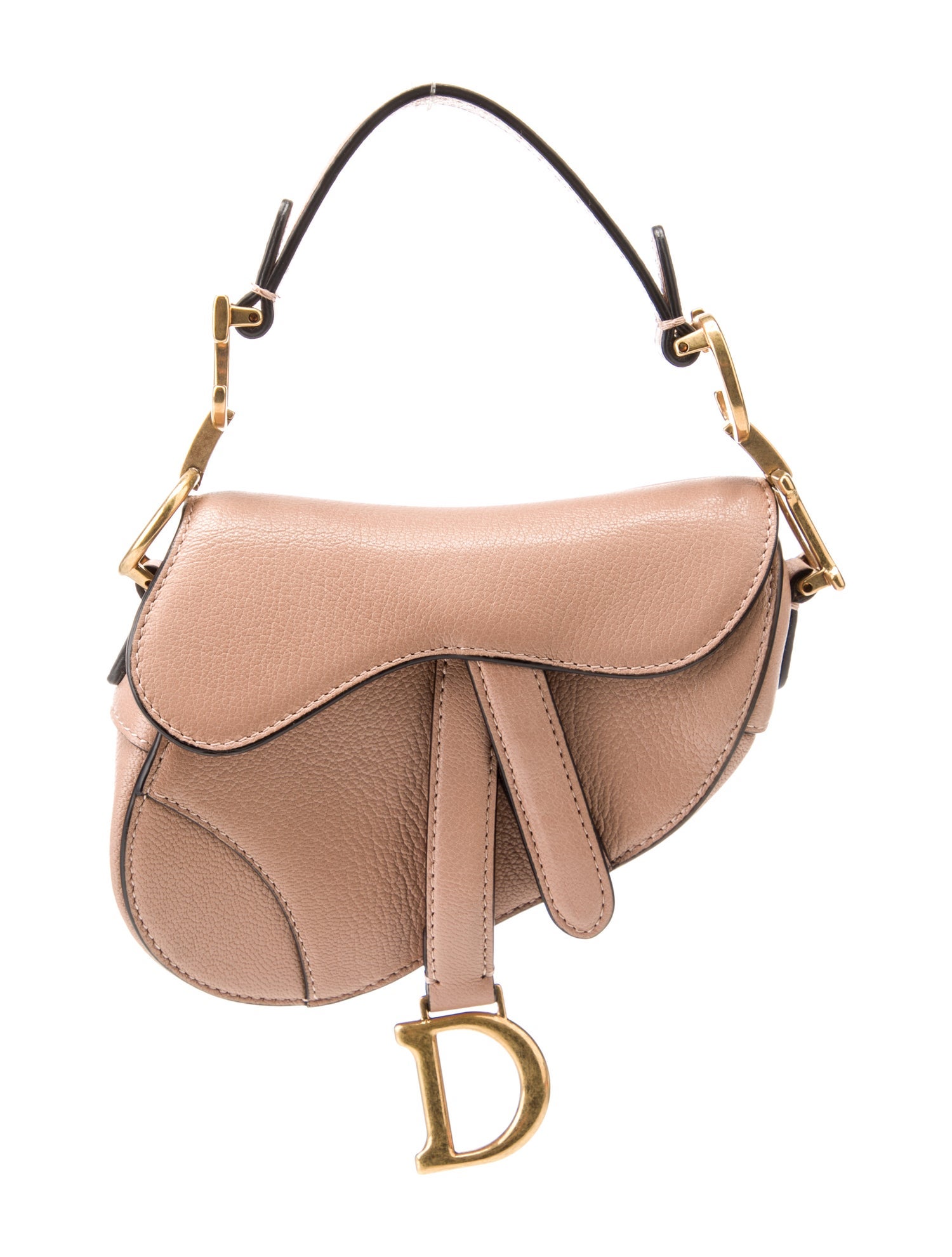 Christian Dior Leather Saddle Micro