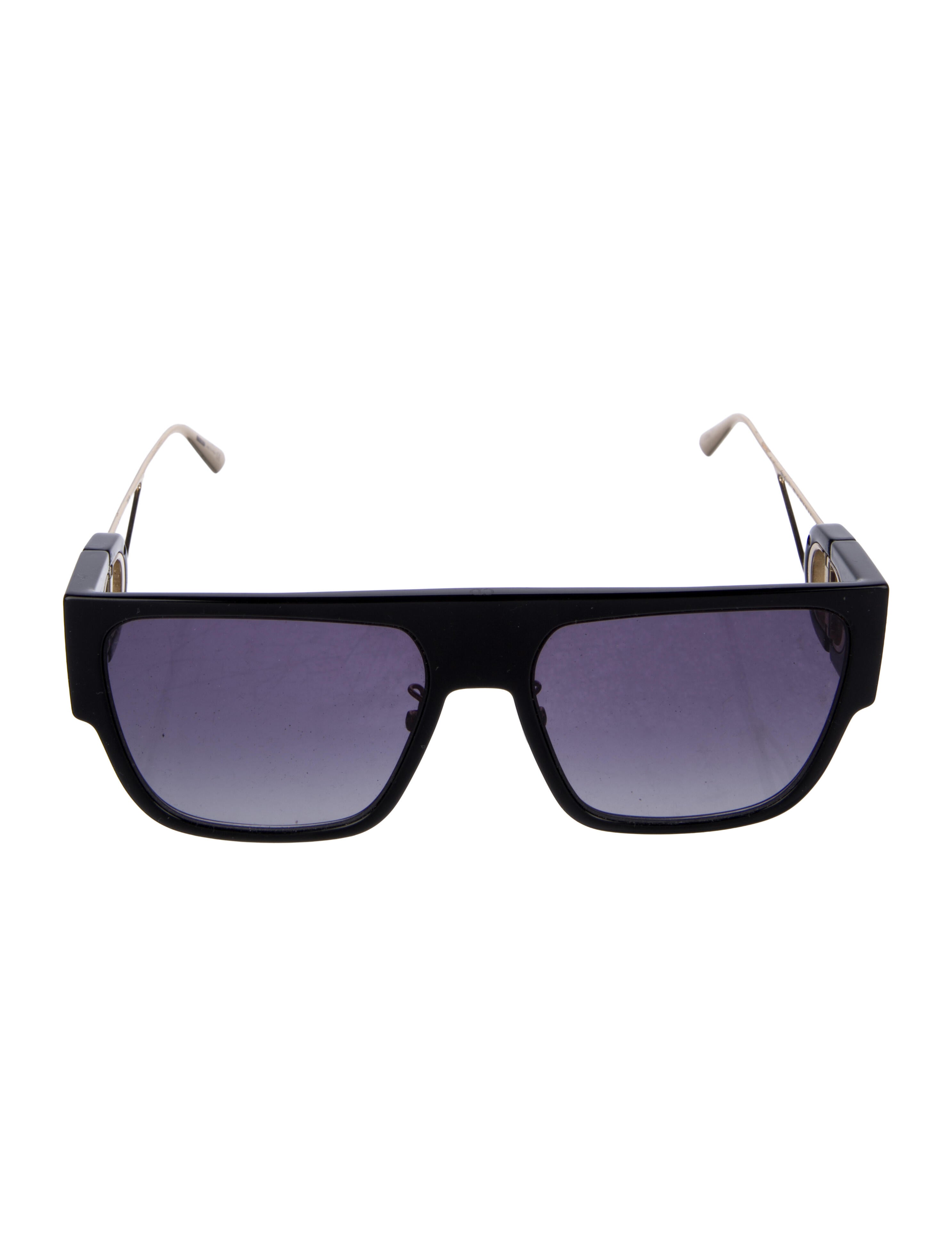Christian Dior Square Mirrored Sunglasses