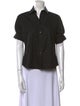 Christian Dior Short Sleeve Button-Up Top