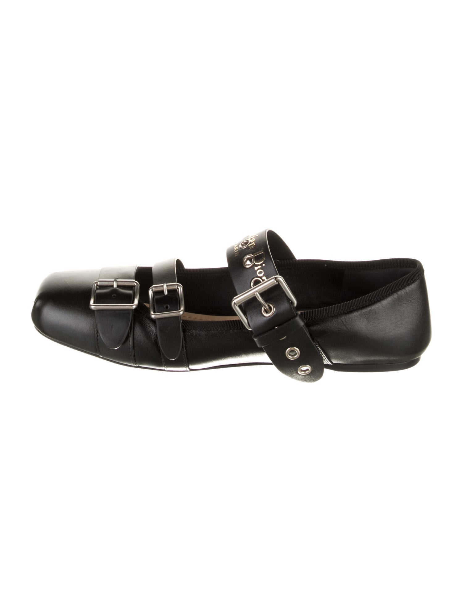 Christian Dior Leather Mary Jane Flats
