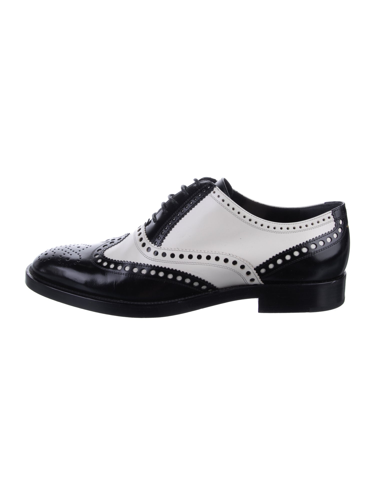 Christian Dior Leather Lasercut Accents Oxfords