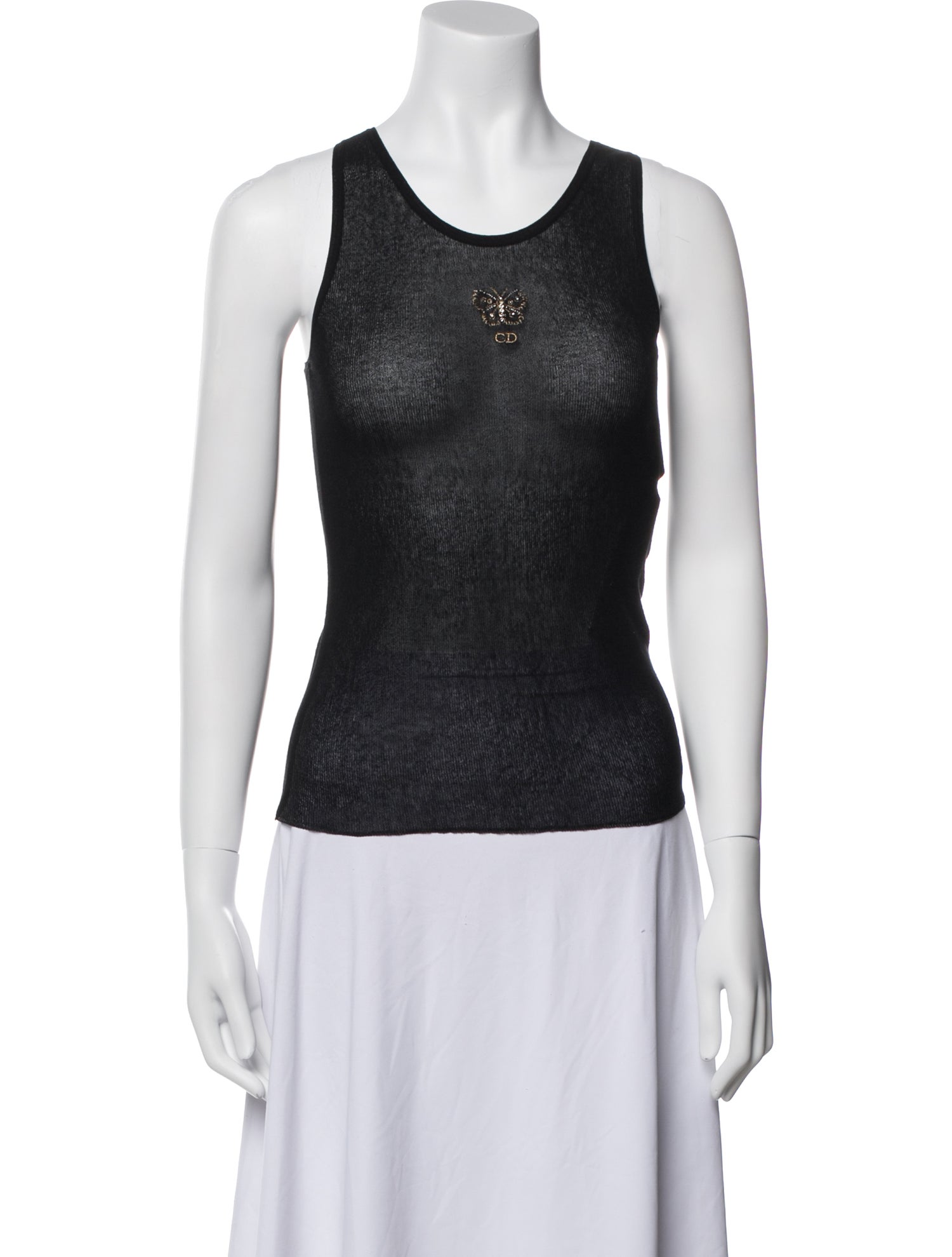 Christian Dior Scoop Neck Sleeveless Top w/ Tags
