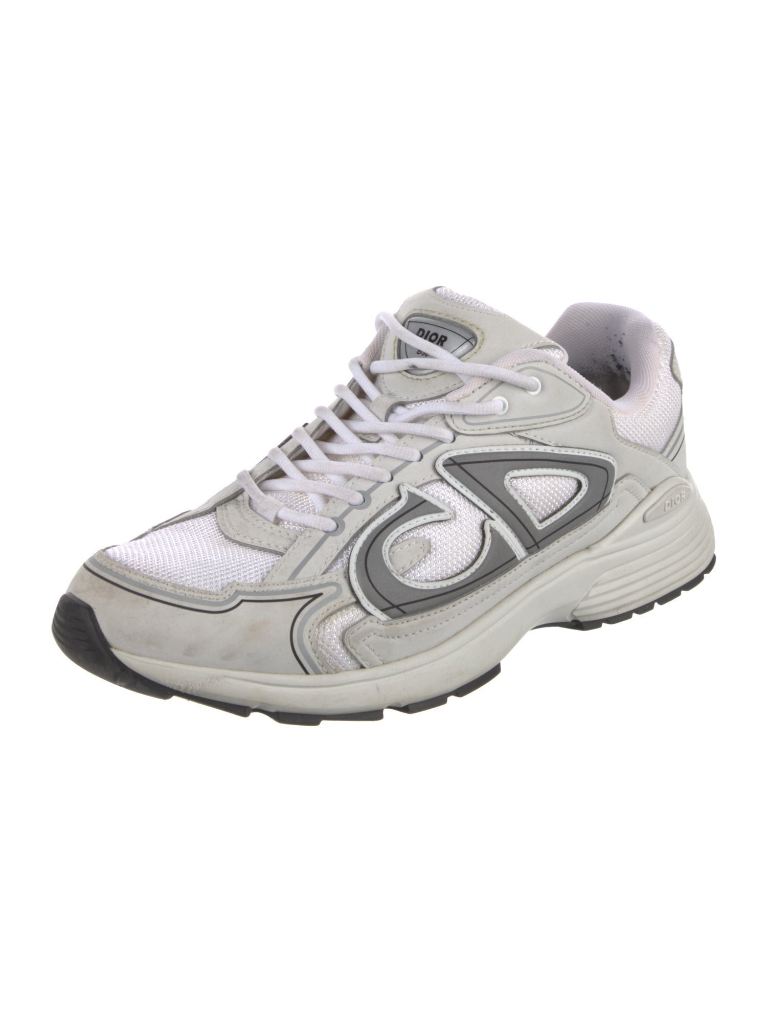 DIOR MEN B30 'White Grey Reflective' Athletic Sneakers