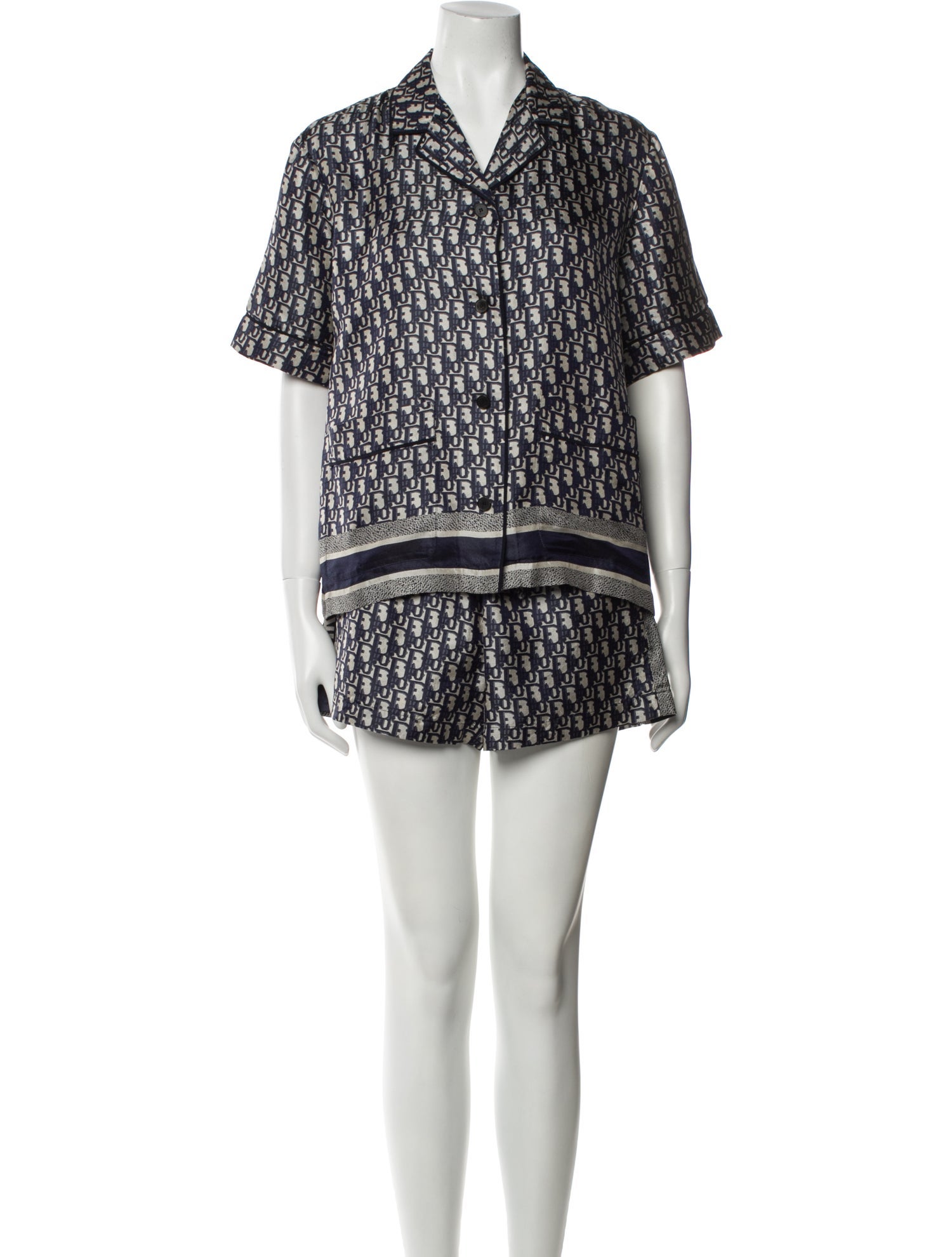 Christian Dior Silk Printed Lounge Set