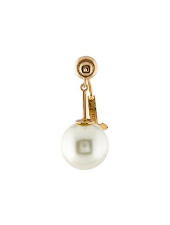 Christian Dior Faux Pearl 'My ABCDior' Tribales Letter J Earring