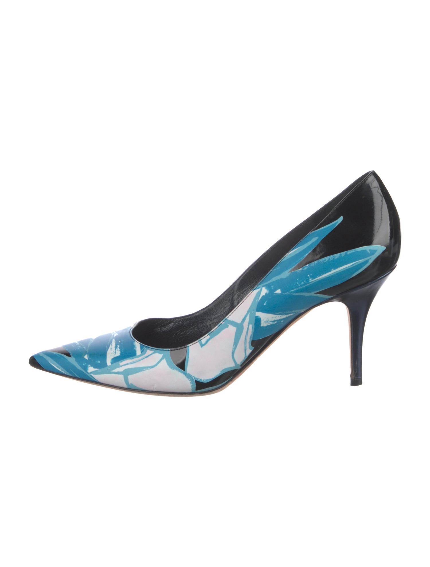 Christian Dior Patent Leather Printed Pumps