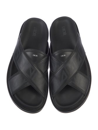 Christian Dior Leather Flip Flops w/ Tags