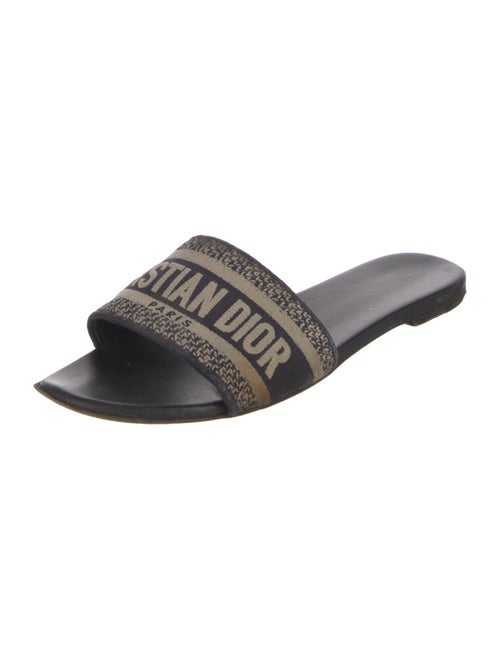 Christian Dior Canvas Graphic Print Slides