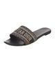 Christian Dior Canvas Graphic Print Slides