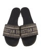 Christian Dior Canvas Graphic Print Slides