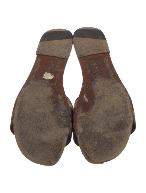 Christian Dior Canvas Graphic Print Slides